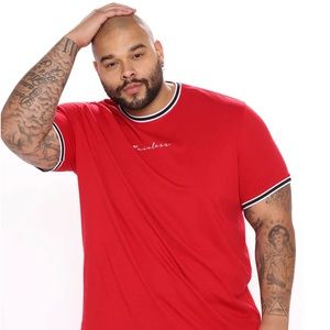 Fashion Nova Red Painless Tee Shirt